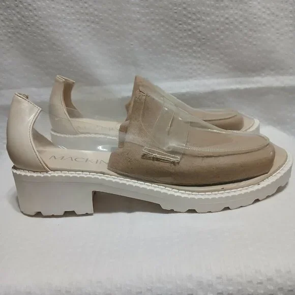 MACKIN J 578-1 WOMENS CLEAR SLIP ON LOAFER CHUNKY SOLE NWOT SIZE 6 - Picture 9 of 9